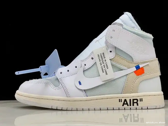 Jordan Off-White 1 High Air AQ0818-100 White Retro 0513
